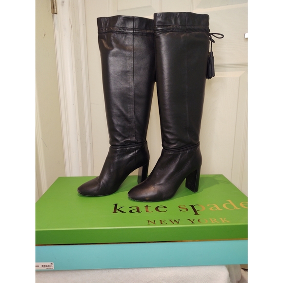 kate spade Shoes - Knee High Leather Boots - Kate Spade